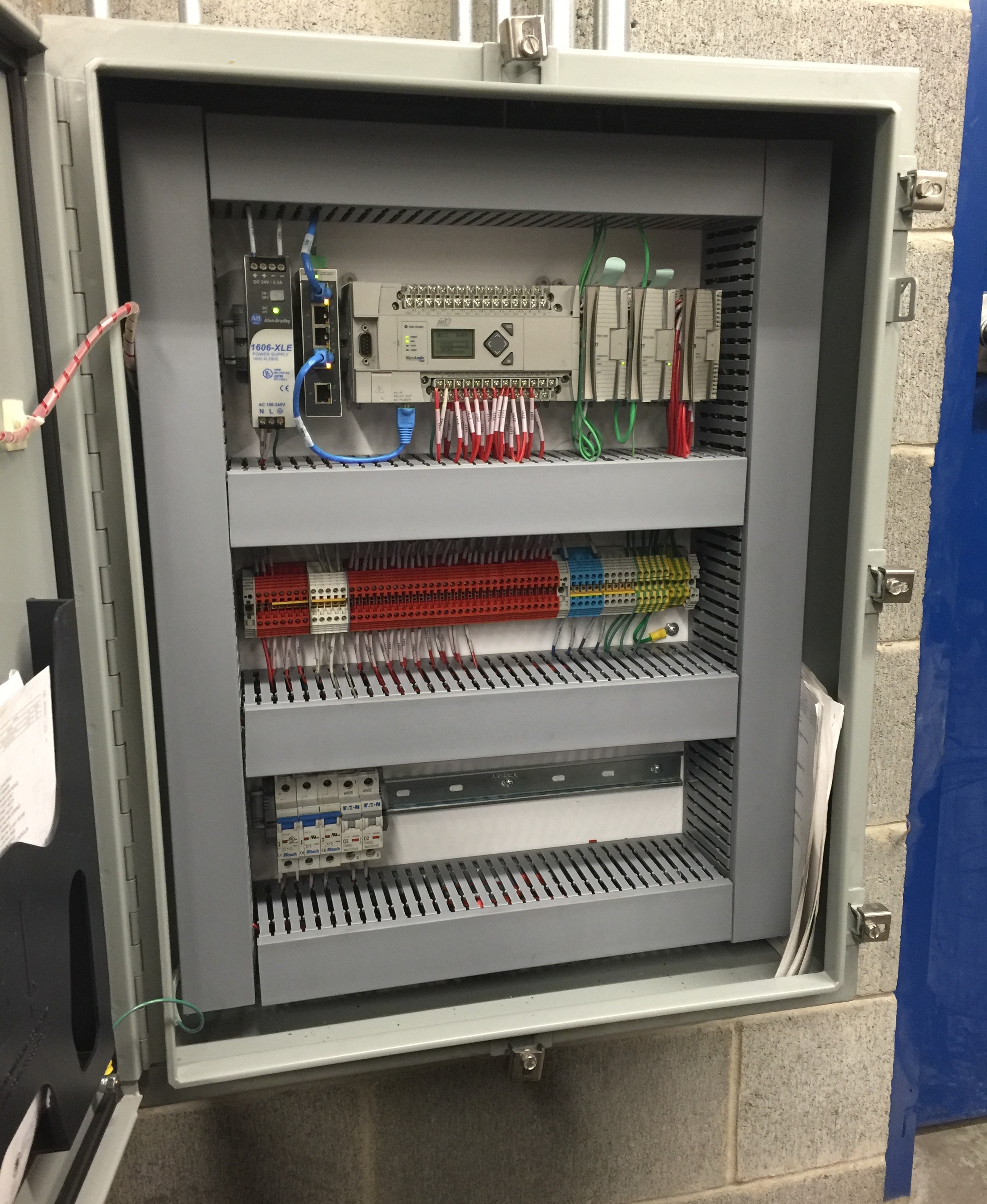 PLC Control Panel Designed by Shertzer Electric, LLC.