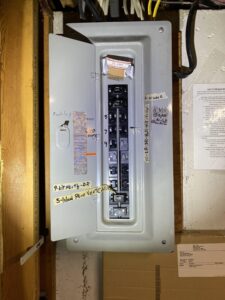 Old panel to be replaced